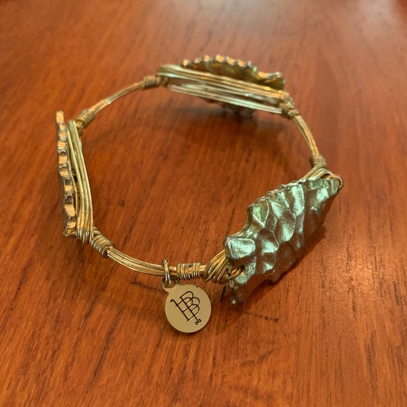 Gold Bourbon and Boweties Arrowhead Bangle - Picture 1 of 5